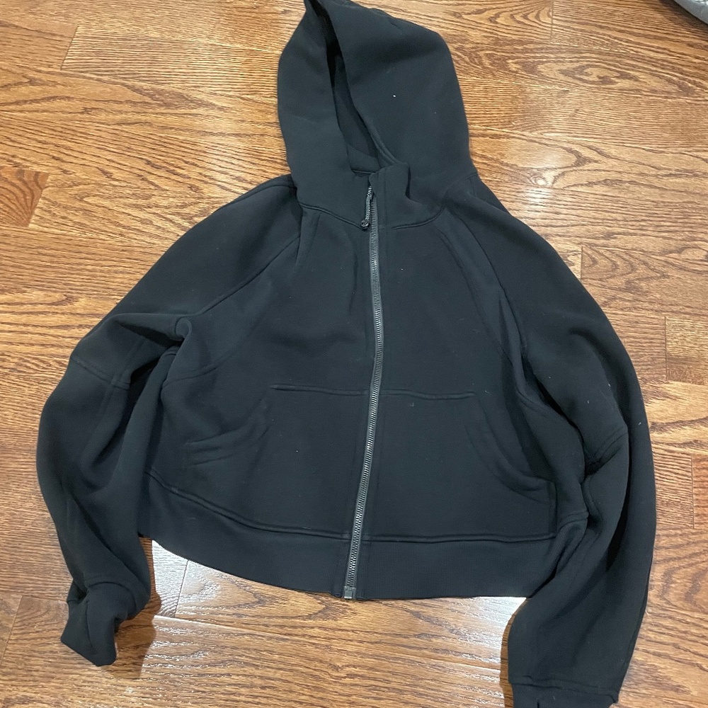 lululemon Scuba over sized full zip black